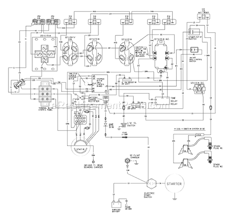 Page F Diagram and Parts List for 1775-0  Briggs and Stratton Generator